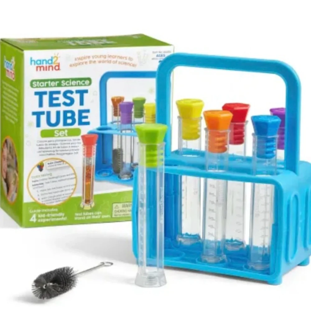 Kids Science Test Tube Set with Colorful Caps NWT